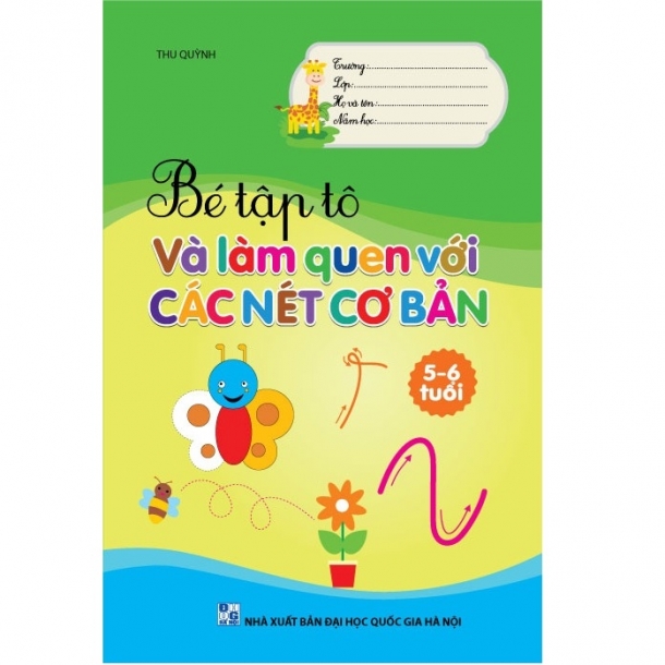 Giúp bé tập tô và làm quen với các nét cơ bản 5-6 tuổi