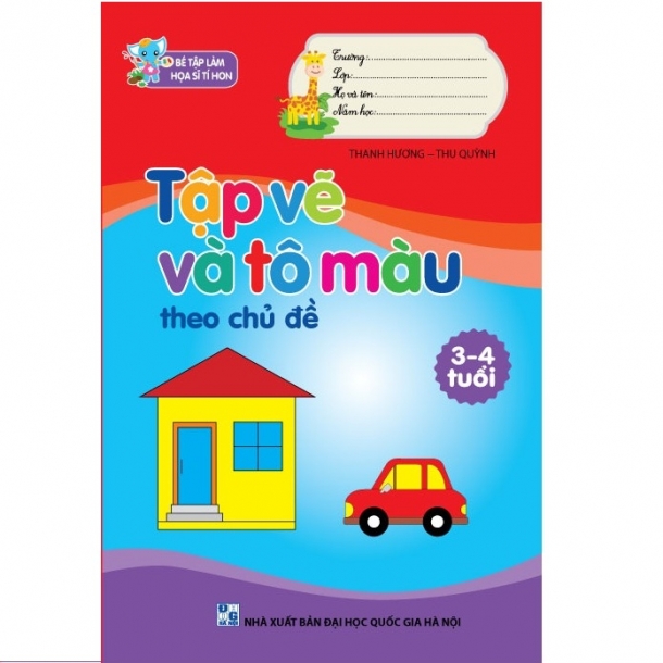 Tập vẽ và tô màu 3-4 tuổi