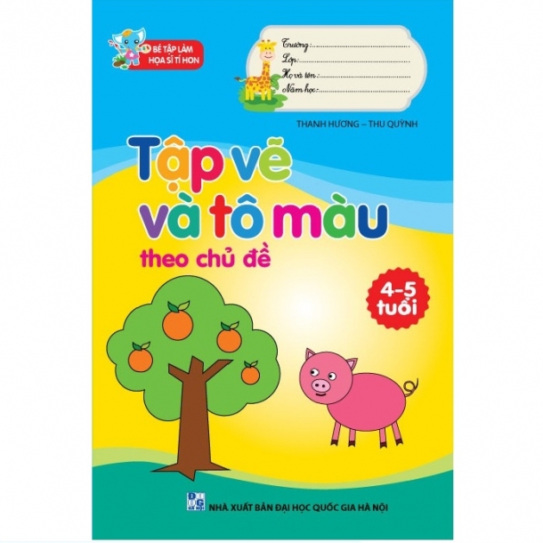 Tập vẽ và tô màu 4-5 tuổi