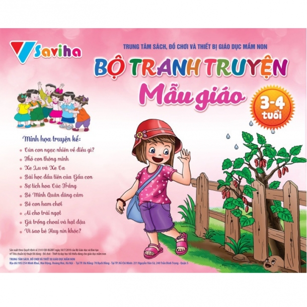 Bộ tranh truyện mẫu giáo 3-4 tuổi