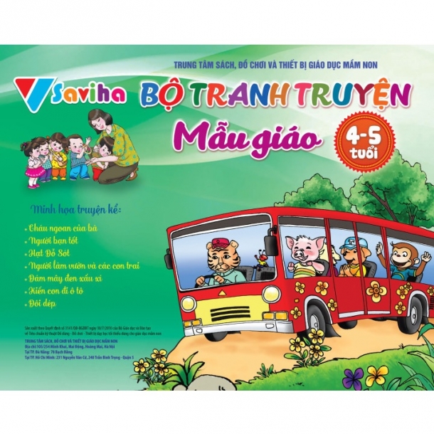 Bộ tranh truyện mẫu giáo 4-5 tuổi 