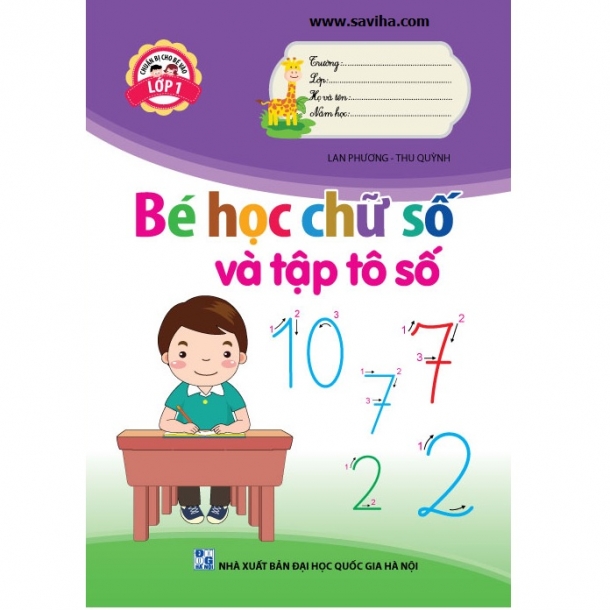 Bé học chữ số và tập tô số - Chuẩn bị cho bé vào lớp 1