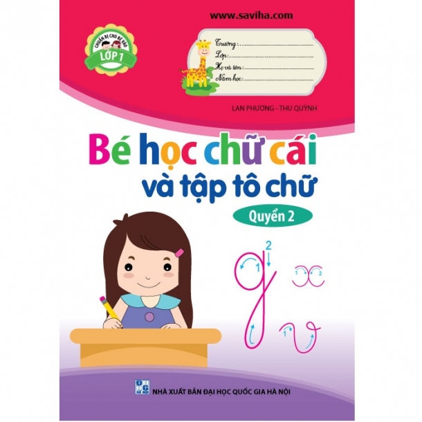 Bé học chữ cái và tập tô chữ, quyển 2